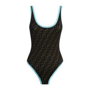 Fendi Fendirama One-Piece Swimsuit - 42 - Brown